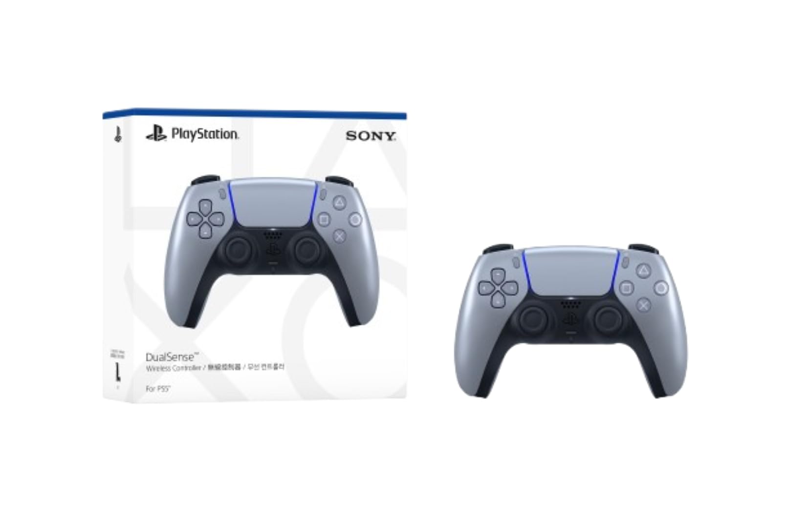 تصویر  دسته بازی PLAYSTATION 5 رنگ سیلور