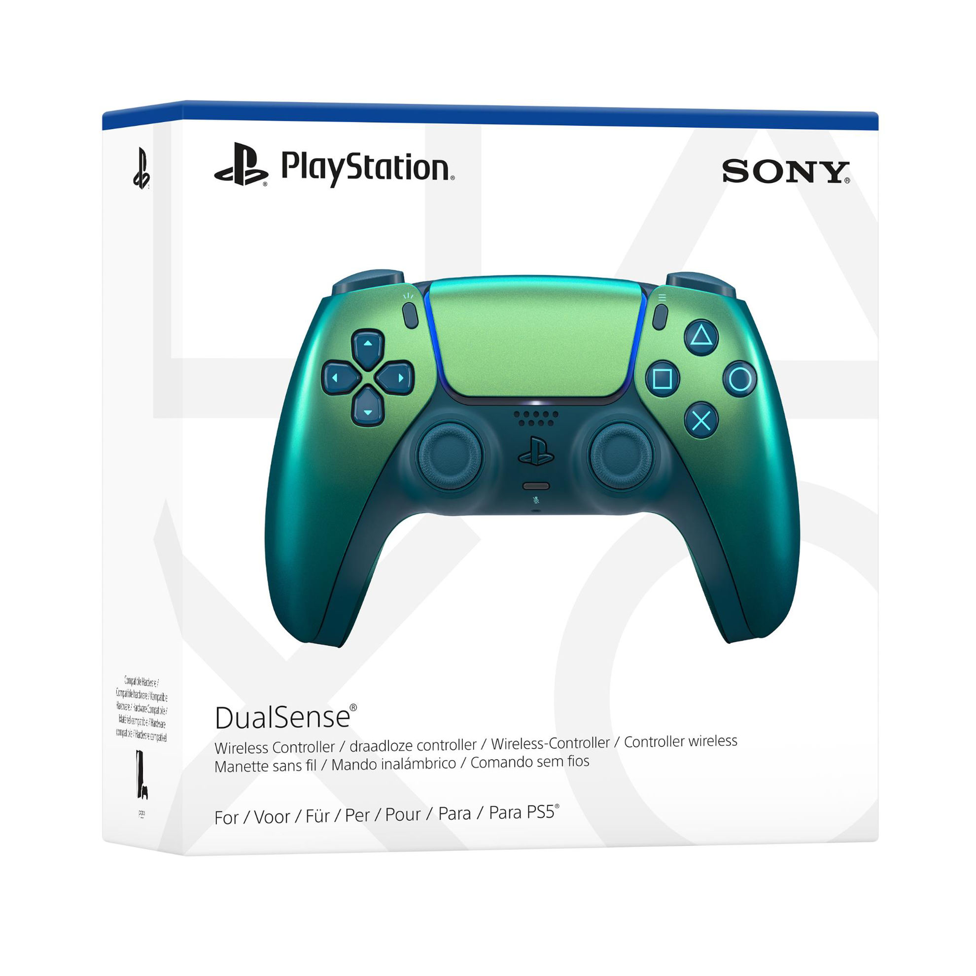 تصویر  دسته PLAYSTATION 5 رنگ سبز کرومی