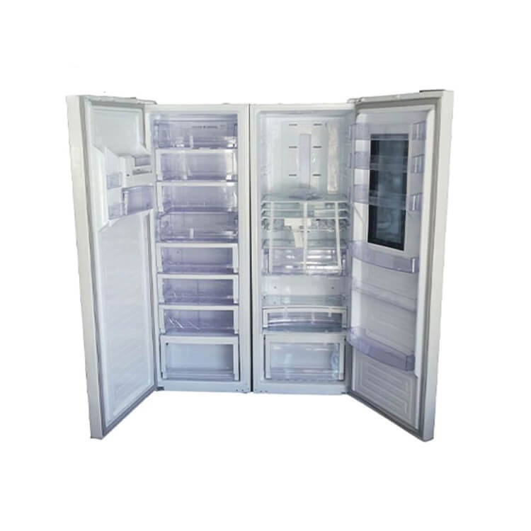 تصویر  یخچال فریزر دو قلو استیلون شیشه ای DOOR IN DOOR سفید