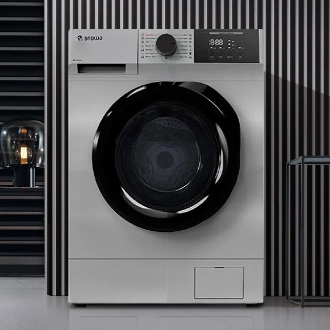 تصویر  ماشین لباسشویی اسنوا 8 کیلویی مدل Arta آرتا SWM-C81S سیلور